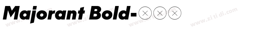Majorant Bold字体转换